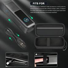 ALKOO Hard Case For Anker Prime 737 Power Bank 25000mAh, Portable Travel Carrying Pouch Protective Storage Bag For Anker 140W Powerbank - Case Only - Black - View 5