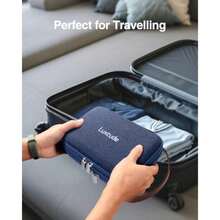 Luxtude - Organizador electrónico de viaje organizador de - Azul - Ver 6