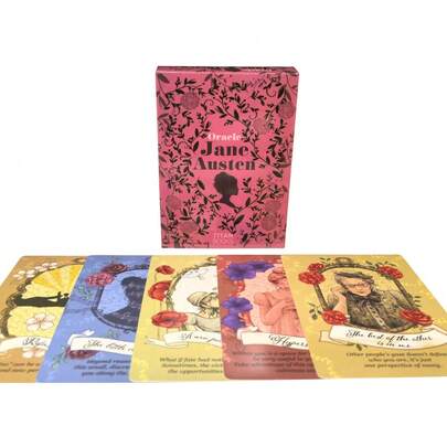 Bộ bài tiên tri Jane Austen, tập trung vào hướng dẫn cuộc sống và nguồn cảm hứng tâm linh, bộ bài dành cho các bữa tiệc và ngày lễ, phù hợp cho các buổi tụ họp, lễ hội và các hoạt động tiệc tùng.