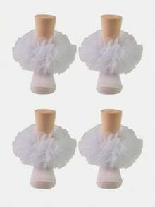 2双公主风荷叶边女童袜 - 彩色 - 查看 9