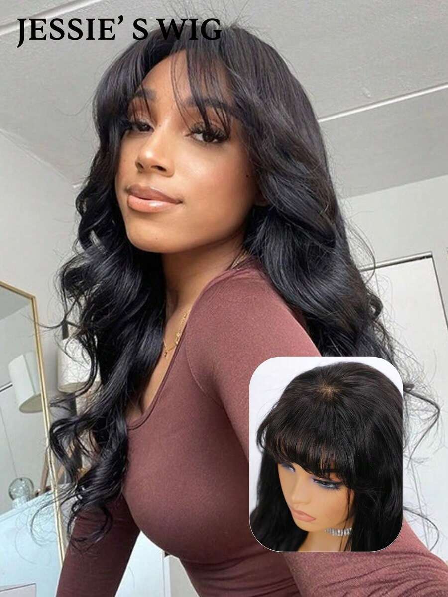 Jessie's Wig 预剪式 4x4 蕾丝水波纹无胶假发 真人发 即戴即走 无胶假发 180% 密度 真人发 16-26 英寸 - SNatural - 查看 1