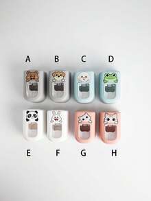 1 cái dụng cụ bóp kem đánh răng tự động hình hoạt hình gắn tường, phụ kiện phòng tắm chống thấm nước, giá đỡ bàn chải đánh răng, dụng cụ nhà tắm - nhiều màu - Xem 9