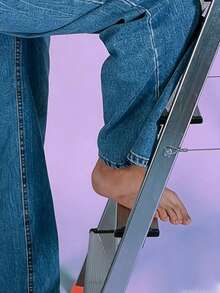 2 piezas Almohadillas antideslizantes de goma para patas de escalera, Cubiertas antideslizantes para patas de escalera, Accesorios de escalera fáciles de instalar (Tamaño: 2.5X5cm) - C - Ver 2