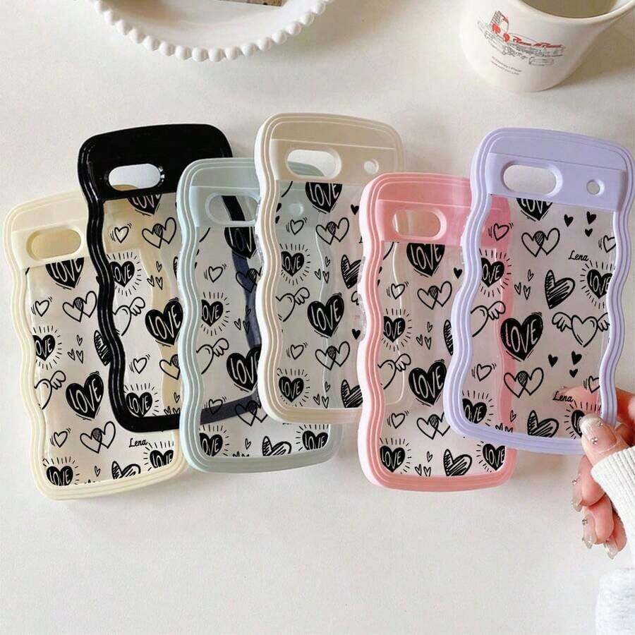 おしゃれなスマホケース,~に対応する Pixel 7A, Pixel 8A, Pixel 8, Pixel 8 Pro, Pixel 9, Pixel 9 Pro, Pixel 9A, Pixel 10, Pixel 10PRO - イエロー - チェックする 1