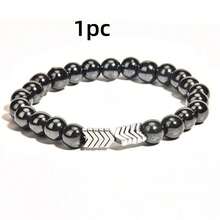 1件男女通用磁性手链，有助于增强免疫力，缓解关节炎和腕管疼痛，磁疗瘦身脚链，促进血液循环 - 彩色 - 查看 10