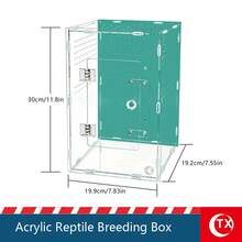 Large Acrylic Spider Enclosure Terrarium Tank, DIY Assembly Tarantula Habitat Box, 360° Transparent Display Case, Ventilated Jumping Spider Cage, Mini Terrarium & Figurine Display - Multicolor - View 10