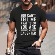 Funny Father Daddy Gifts Men From Daughter Fathers Day Dad T-Shirt Father's Day Men's T-Shirts, Funny Men's T-Shirts, Men's Sports T-Shirt, Summer Men's Clothing, Men's Home T-Shirts, Men's Outdoor Streetwear, Men's Sports T-Shirts, Men's T-Shirts, Men's Party Costumes, Carnival Costumes, Black Summer Pure Casual Short-Sleeve Tee, Father's Day Gift - màu đen - Xem 1