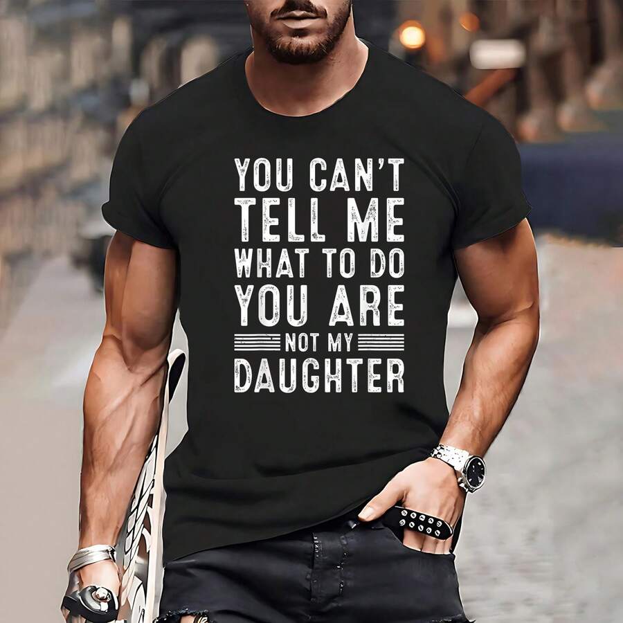 Funny Father Daddy Gifts Men From Daughter Fathers Day Dad T-Shirt Father's Day Men's T-Shirts, Funny Men's T-Shirts, Men's Sports T-Shirt, Summer Men's Clothing, Men's Home T-Shirts, Men's Outdoor Streetwear, Men's Sports T-Shirts, Men's T-Shirts, Men's Party Costumes, Carnival Costumes, Black Summer Pure Casual Short-Sleeve Tee, Father's Day Gift - màu đen - Xem 1