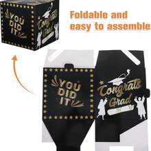 1Pc Graduation Paper Card Box With Message Card Class Of 2026 Holder Box Gift Box Congrats Grad Message Card Box Voting Box Suggestion Card Box Graduation Voting Supplies For Graduation Party Decor Graduation Gifts - Graduation Season - View 6