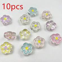 Hạt cườm hình hoa hướng dương tròn, đường kính 19mm, 10/20/30/50 hạt, tự làm thủ công, thích hợp làm dây chuyền điện thoại, vòng cổ bằng acrylic. - Nhiều màu - Xem 13