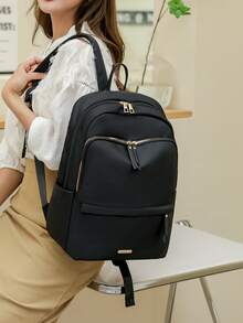 Waterproof Large Capacity Backpack, Fashionable & Versatile - Black - View 4