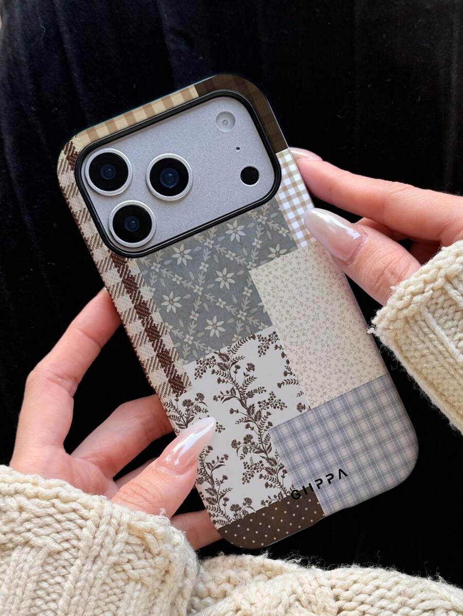 GIIPPA 一款棋盘格纹手机壳，适用于 17 Pro Max，也适用于 16 Pro Max、15 Pro Max、14 Pro Max，韩版时尚趣味手机壳，兼容11/12/13/14/15/16 Pro Max Plus，优雅设计男女皆宜，是圣诞节、情人节、复活节、婚礼季和生日送给女友的理想礼物 - 彩色 - 查看 1