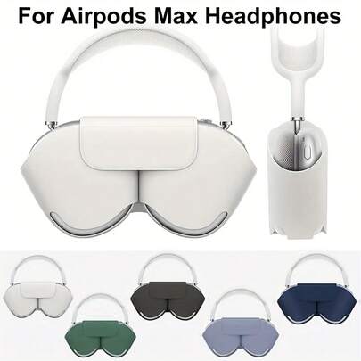 3/2个耳罩保护套，适用于Max耳机，柔软皮革外壳，防震防摔，仿PU外壳耳机套，保护套