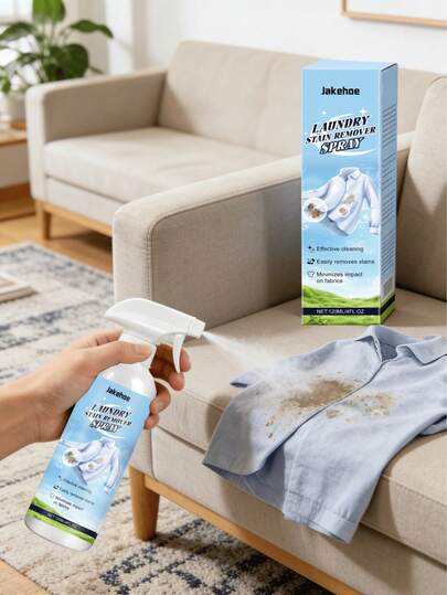jakehoe Stain Removal Spray - Gently Cleans And Brightens Clothes. This Stain Removal Spray Is Specially Designed For Daily Clothing Care. It Easily Removes Various Common Stains, Quickly Cleaning And Reviving The Fabric Texture And Color Without Damaging The Material. Easy To Use, No Need For Repeated Scrubbing. Effectively Renews The Freshness And Luster Of Clothes. The Formula Is Gentle And Suitable For Cleaning Various Fabrics, Easily Handling Unexpected Stains In Daily Life To Keep Clothes Clean, Tidy And As Good As New.