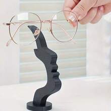 Unique Curved Glasses Holder, Elegant Artistic Storage Solution With Minimalist Design, Desktop Or Bedside Table Decoration, Holiday Gift, Office Desk Accessories - 查看 9