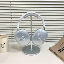 1pc Minimalist Music Rhythm Applicable Max Protective Case, Transparent Soft Shell Compatible With Apple Max Wireless Bluetooth Headphones - Multicolor - View 3