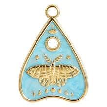 1pc/4pcs Cute Delicate 304 Stainless Steel Vacuum Electroplated Heart & Butterfly Pattern Multi-Color Drip Oil Jewelry Pendant Charm Suitable For DIY Necklace Bracelet Earring Jewelry Making - S3259 - View 15