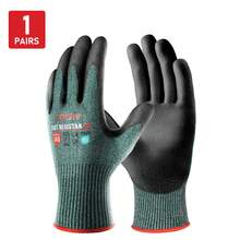 1 双 JOISIV 防割工作手套 – 3 级防割、防滑、透气耐用，适用于木工、玻璃搬运、DIY、建筑、汽车维修、仓库作业，男女皆宜 - Green - 查看 11