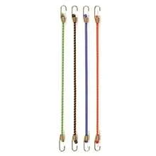4mm Mini Latex Rope, 4pcs Luggage Straps, Elastic Bands, Elastic Cords With Small Hooks, Suitable For Outdoor Camping Tents, Tarps, Bicycles, RVs, Luggage, Roof Racks - 4 Elastic Ropes - View 9