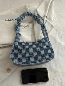 2026 Fashionable Casual Personalized Ombre Star Denim Chain Crossbody Square Shoulder Bag For Women - Multicolor - View 9