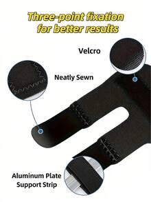 1pc Adjustable Finger Splint Support Brace, 3-Point Fixed Finger Support Splint With Aluminum Strip, Relieve Pain Finger Fixator Suitable For Fracture, Arthritis, Tendinitis, Suitable For Male/Female Athletes & Gamers - Multicolor - View 11