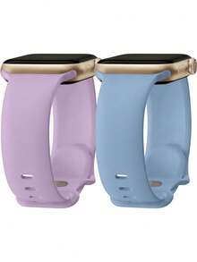 2条装多色硅胶表带，兼容 Series 11/10/9/8/7/6/5/4/3/2/1/Ultra，尺寸：38mm/40mm/41mm/42mm/44mm/45mm/46mm/49mm - 柔软运动表带，男女通用，时尚配饰，适合健身游泳。 - 44/45/46/49/42mm(S 3 2 1) - 查看 17