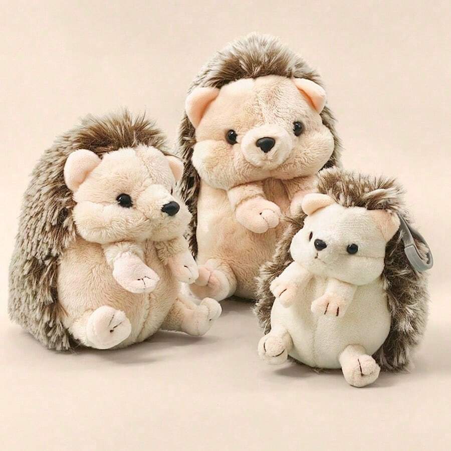 BLUESLEMON Cute Plush Hedgehog Doll, Realistic Soft Stuffed Animal Doll, Birthday Gift, Home Decor, Christmas Gift, Happy New Year