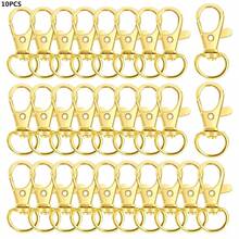 10/20/30/50 piezas Ganchos giratorios con cierre, Colgadores de llavero, Clips en D para cordones, Accesorios para hacer llaveros y cordones, Accesorios para hacer carteras, Manualidades DIY - Llavero pequeño - Ver 21