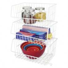 Whitmor 6450-1589-6 Wire Stackable Basket White - blanco - Ver 5
