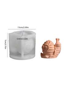 2 khuôn trồng cây hình động vật dập nổi, khuôn silicon hình ốc sên, rùa, hoa cúc, ong để làm nến trang trí, sáp thơm, đá khuếch tán tinh dầu, đúc nhựa, thích hợp cho trang trí ngày lễ, thiền định, làm vườn. - Ốc sên và Rùa - Xem 10