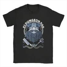 Dungeon Meshi Senshi Dad Men T Shirts Manga Delicious In Dungeon Tee Short Sleeve O Neck T-Shirts 100% Cotton New Merchandise - màu đen - Xem 8