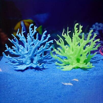 1-Piece Mixed Set Of Simulated Aquarium Coral Decorations, Fish Tank Landscaping, Artificial Coral Trees, Party Simulated Marine Plant Decorations, Living Room Decoration.
