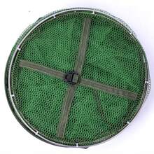2.5m PE Mesh Double-Ring Fish Keepnet, 40cm Fishing Net Bag, Suitable For Pond Fishing And Bank Fishing - Army Green - View 7