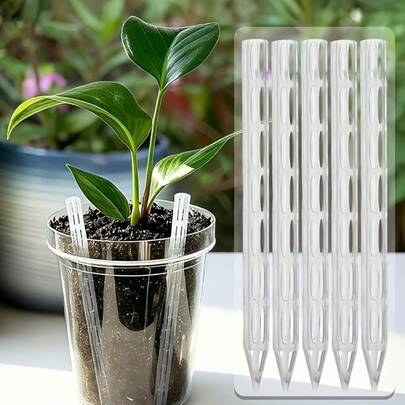 20/10 Plant Ventilation Pipe - Transparent Plastic Anti-Root Rot Drainage System, Enhances Root Air Circulation, Lightweight Geometric Design, Suitable For Indoor And Outdoor Potted Plants
