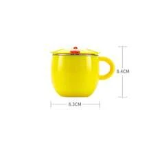 1pc Stainless Steel Double-Layer Insulated Baby Cup, Cute Chicken Design, Sealed Dust-Proof, With Handle Anti-Scald Anti-Leak Sippy Cup, Suitable For Daily Use - Multicolor - View 2