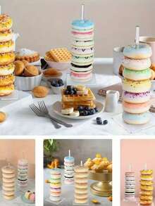 Acrylic Donut Display Stand - Multi-Tier Donut, Bagel And Dessert Stand - Suitable For Party, Christmas, Birthday And New Year - Clear Acrylic Donut Holder With Sturdy Base - Stackable Donut Display Rack - View 9