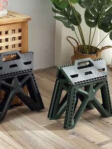 Foldable Stool, Portable Plastic Small Bench For Home, Outdoor Fishing Camping, Folding Stool - Multicolor - View 1