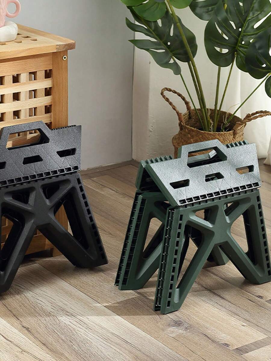 Foldable Stool, Portable Plastic Small Bench For Home, Outdoor Fishing Camping, Folding Stool - Multicolor - View 1