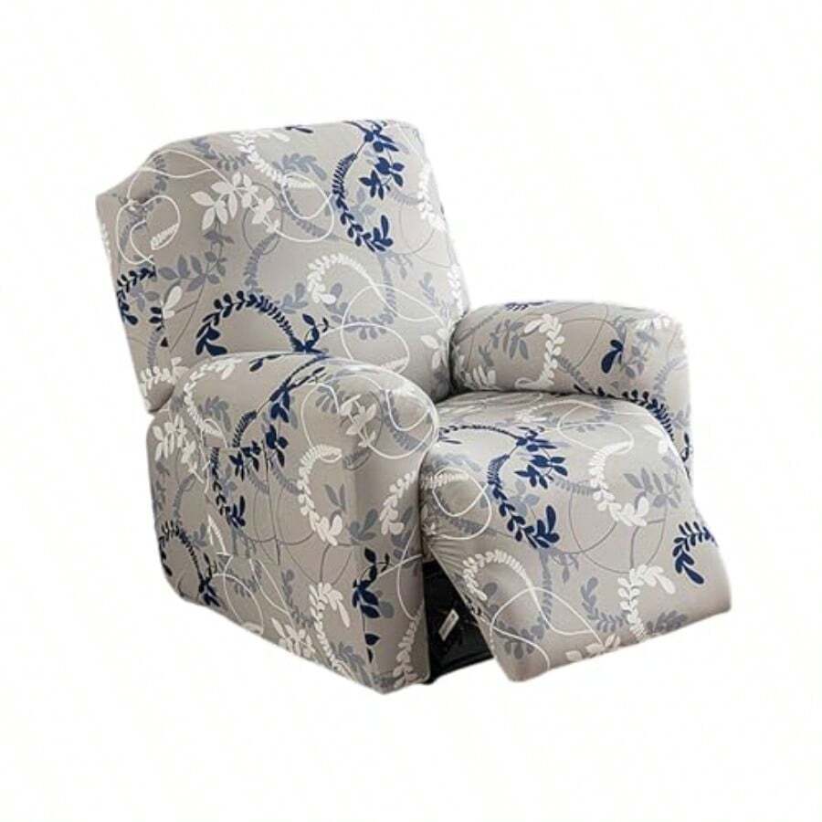Eco-Ancheng - Funda de silla reclinable funda elástica para silla reclinable 4 piezas funda para silla reclinable Lazyboy fundas reclinables para silla reclinable con bolsillo de almacenamiento - 03 - Ver 1