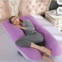 Pregnancy & Nursing Pillows - Lilac With Gray - View 4