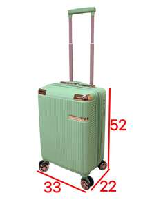 New Model Travel Suitcase!! With Anti-Theft Zipper! - Mint Green - View 18