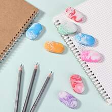 Marble Erasers, Children's Erasers, Adult Office Supplies, Back To School, Teacher Rewards, Family Rewards, School Essentials, Pencil Erasers, Art Erasers, Textured Erasers - Multicolor - View 6