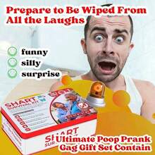 Funny Shart Survival Kit,Ultimate Poop Prank Gag Gift Set Includes Wet Drinks, Fabrics And Funny Brand. Novelty Potty Gag Gifts And Novelty Pack Perfect For Friends Or Family - Red - View 8