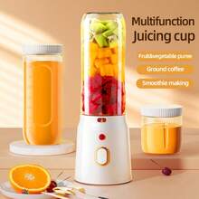 SOKANY Portable Wireless Juicer Cup, USB Rechargeable Mini Personal Blender With Sports Lid, Dual Use Fruit Mixer For Smoothies Cocktails Home Travel - Below 0.5L - View 7