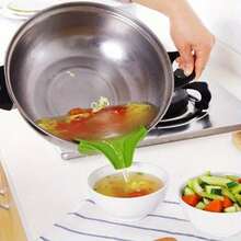 1pc / 2pcs Kitchen Anti‑Spill Pot Tool, Round Mouth Guide Spout, Soup Pouring Tool, Small Kitchen Accessory - Multicolor - View 5