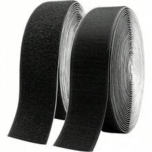 Băng dính gai, băng dính nylon chịu lực cao, băng dính hai mặt tự dính màu đen, có thể dùng để cố định cửa sổ, ghế sofa, đệm, thảm, đồ treo tường. - 393,7 inch * 1,18 inch - Xem 1