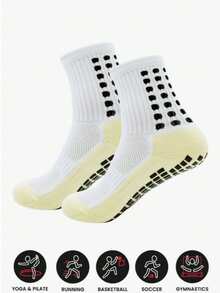 Calcetines deportivos unisex, mangas para las piernas, calcetines de fútbol antideslizantes - Multicolor - Ver 2