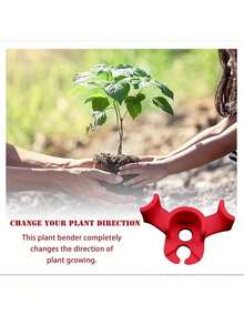 20pcs Plastic Garden Potted Plant Bending Tube Clips, Red & Green Plant Training Fixator 90 Degree Bending Clips - Multiple Styles - View 5