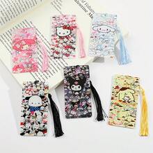 SANRIO 6pcs Character Acrylic Bookmarks Set, Adorable Cartoon Anime Design. Perfect Reading Companion For Anime Fans And Bookworms, These Cute Stationery Items Are A Must-Have. - Multicolor - View 2