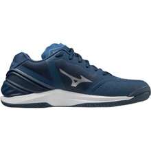 - Zapatos de Balonmano Wave Stealth Neo Security para Interiores amplios Ligeros para Interiores - Azul marino/blanco/naranja - Ver 2